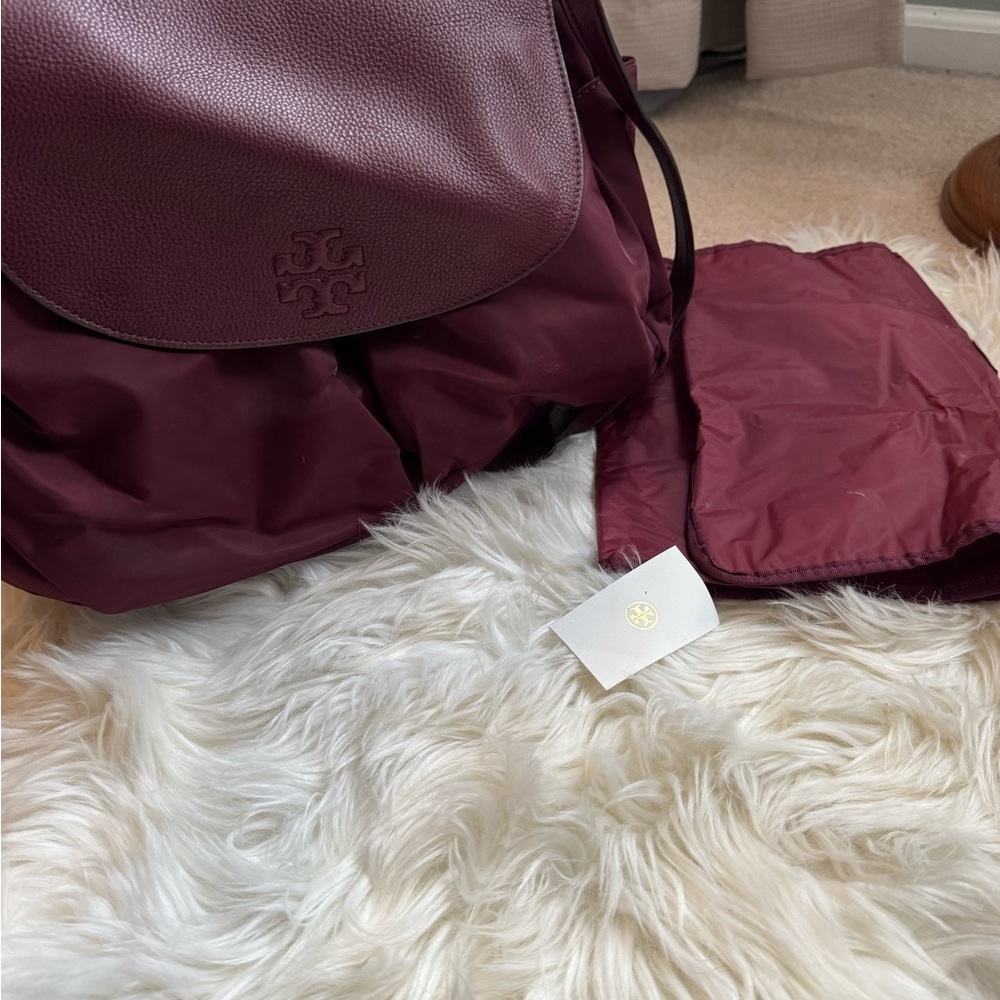 Tory Burch Deep Red Baby Bag